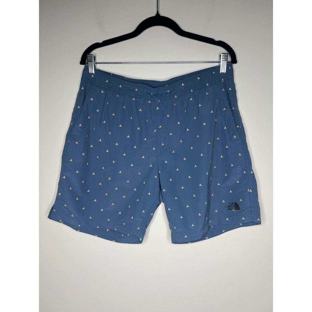 The North Face Class V Pull-On Swim Trunks Mens M Blue Tents Drawstring Flashdry